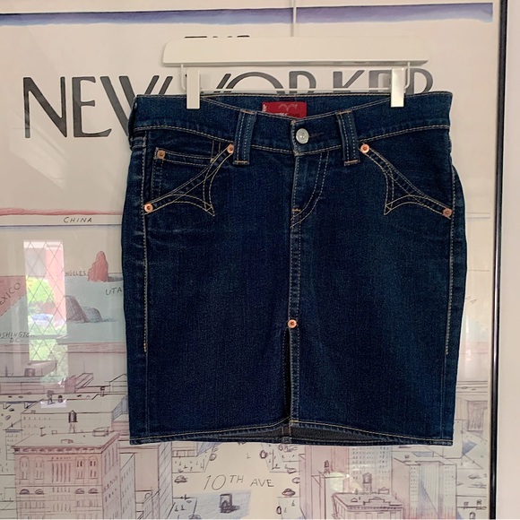 Levi’s Y2K TYPE 1 denim skirt waist sits low Size M - Picture 2 of 10